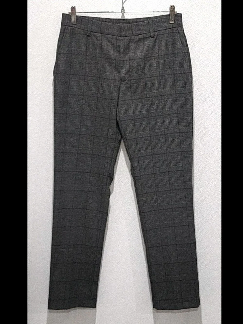 Tommy Hilfiger Dress Pants Mens 30x30 Gray Plaid TH Flex Stretch Flat Front NWT